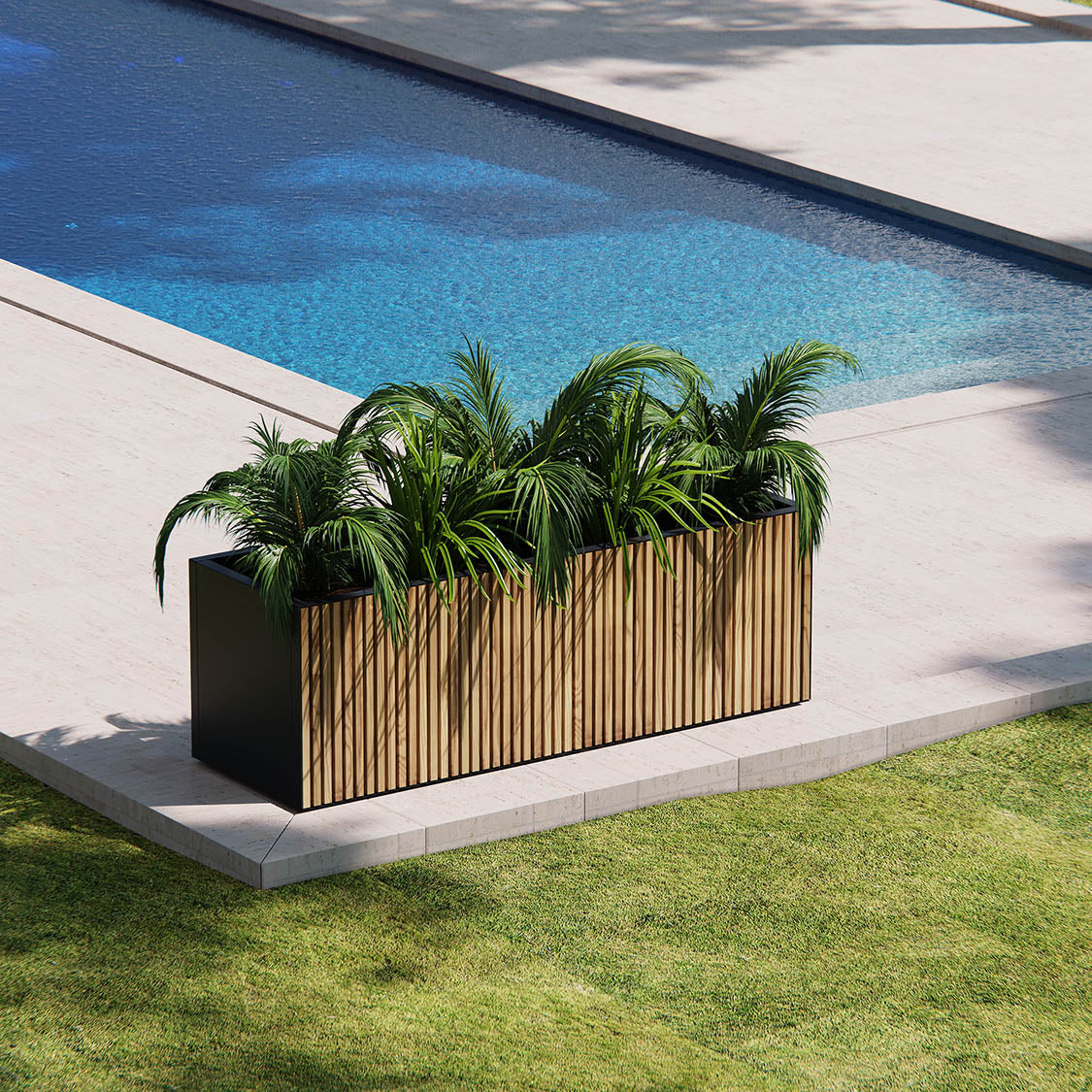 DECO PLANTER WOOD